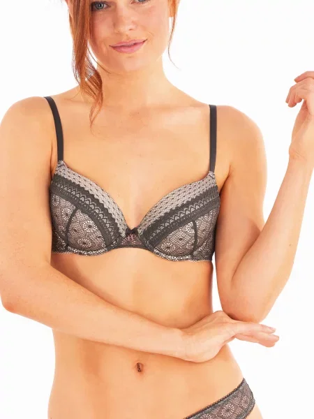 Бюстгальтер PRETTY POLLY Amber поліамід/еластан сірий