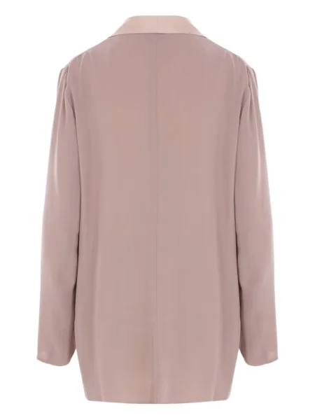 Sacou Alberta Ferretti din satin roz