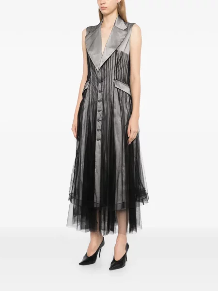 Rochie Quetsche din tul gri