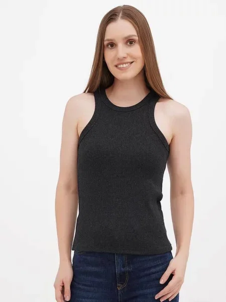 Майка HiBrand графіт бавовна/поліестер