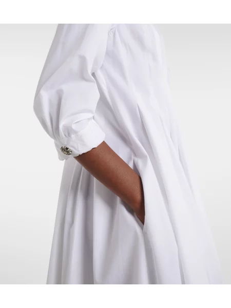 Rochie tip cămașă 's Max Mara din poplin alb