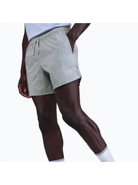 Шорти для бігу Nike Stride Brief-Lined 5" light smoke grey сірі