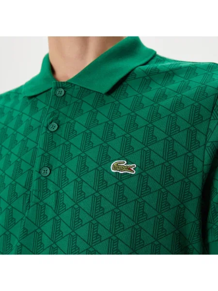 Поло Lacoste зеленое