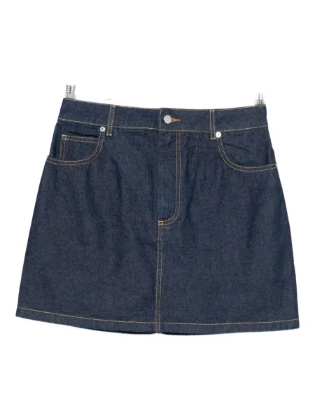 Fustă din denim Maison Kitsune albastru
