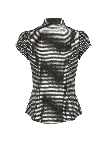 Bluză Max Mara în carouri negru