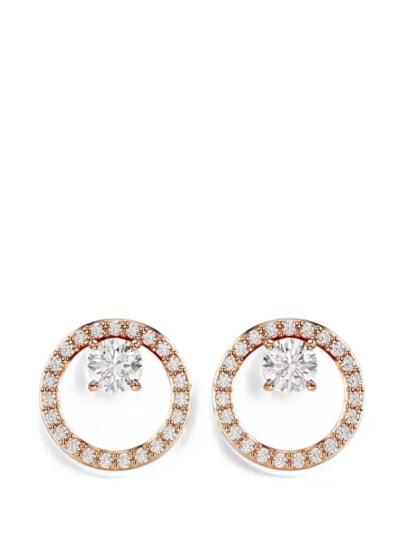 Cercei Swarovski roz