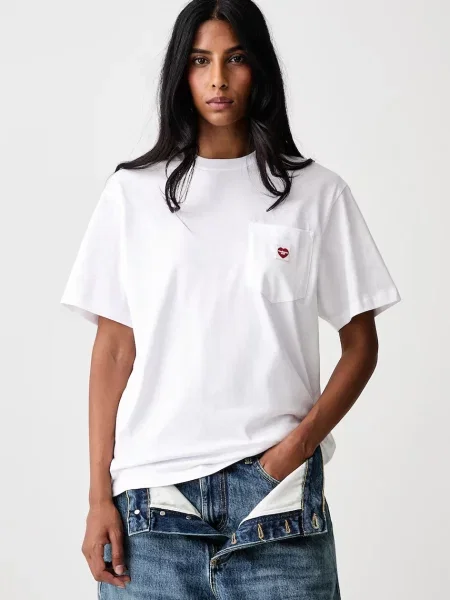Tricou Carhartt Wip cu motiv cu inimi
