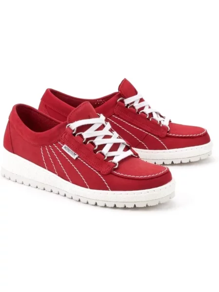 Sneakersy Mephisto zamszowe czerwone