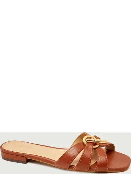 LAUREN RALPH LAUREN De piele șlapi BLAIKE maro