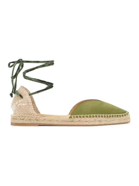 Espadryle Castaner bez obcasa zielone