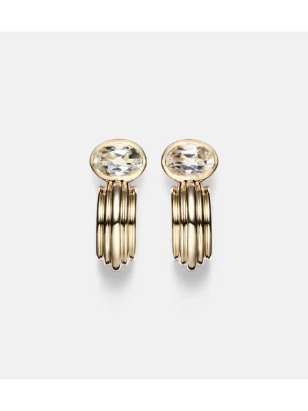 Náušnice Stone And Strand kamene zlatá