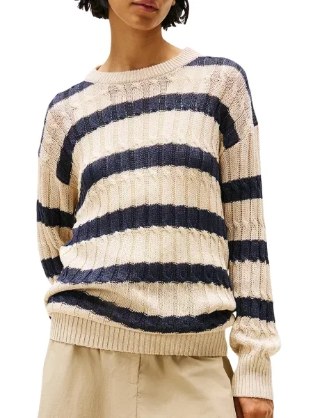 Пуловер Tommy Hilfiger синьо