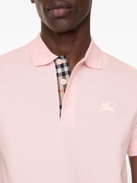 Polo majica Burberry ružičasta
