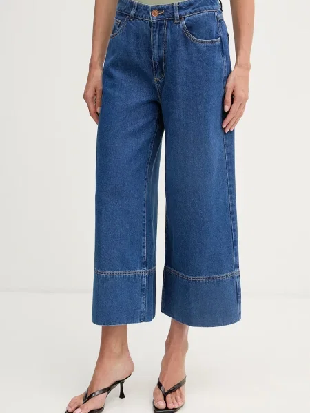 United Colors of Benetton relaxed fit traperice za žene plava