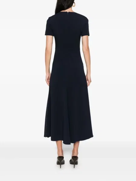 Rochie mini Victoria Beckham scurtă de costum albastru