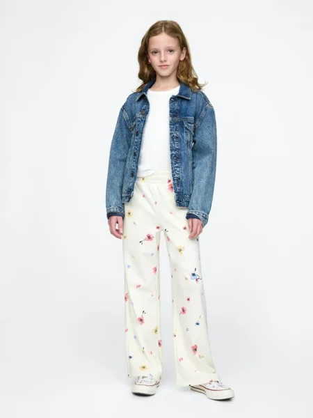 Pantaloni de trening Gap alb