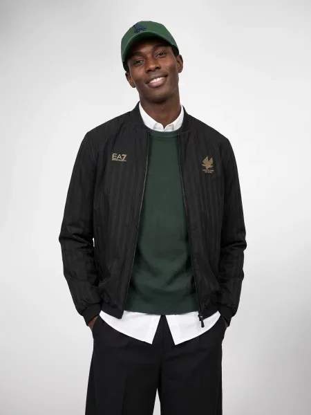 Futbal bomber bunda Emporio Armani Ea7 čierna