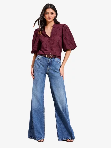 Friends Like These Bluză burgundy roșu