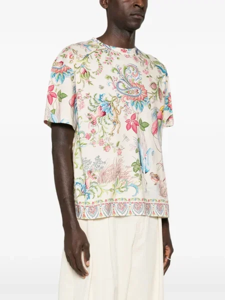 Tricou Etro cu model floral cu imagine