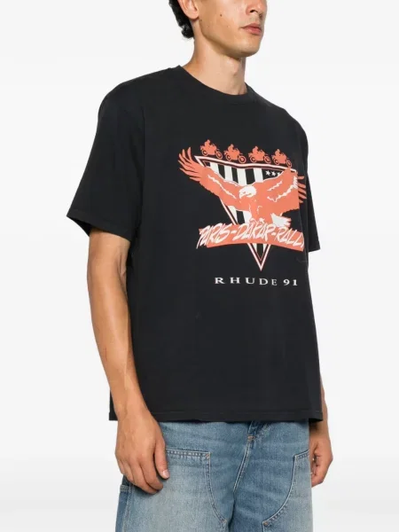 Tricou Rhude cu imagine negru