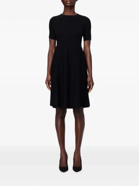 Scurt rochie mini Emporio Armani tricotate negru