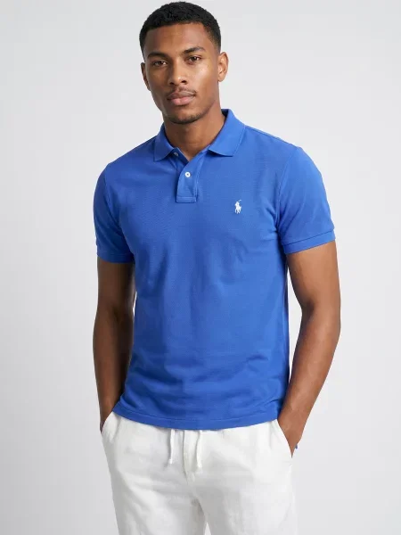 Polokošeľa Polo Ralph Lauren so sieťovinou modrá