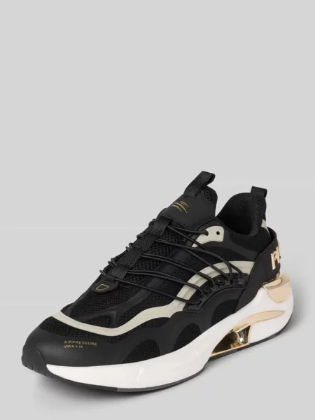 Sneakersy z aplikacją z logo model ‘ONYX ULTRA’ Plein Sport czarne