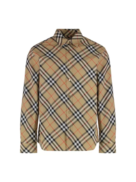 Koszula Burberry w kratę klasyczna beżowa