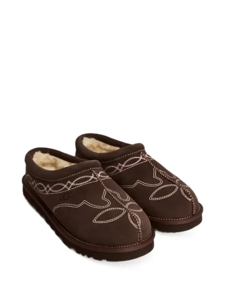 Chiloți Ugg cu broderie slip-on maro