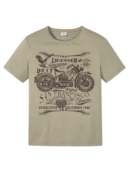 T-shirt z czystej bawełny zielona