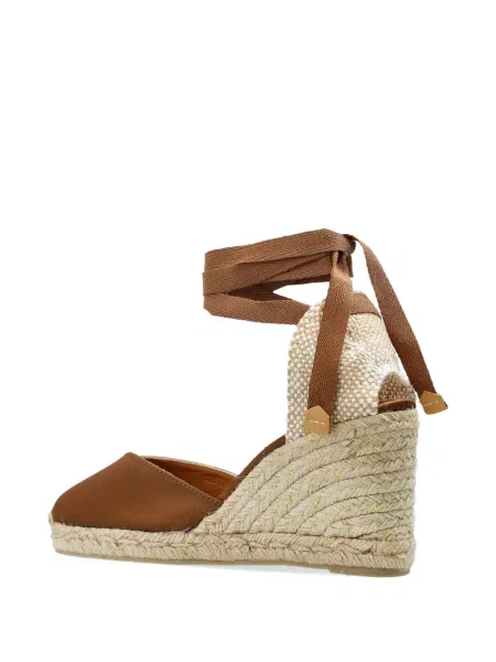Espadrilky Castañer s vázáním hnědé