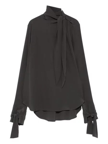 Top Ermanno Scervino de mătase verde