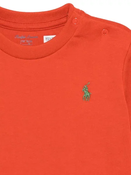 Koszulka polo dziecięca Polo Ralph Lauren pomarańczowa