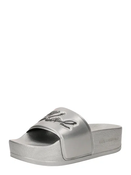 Saboți Karl Lagerfeld argintiu