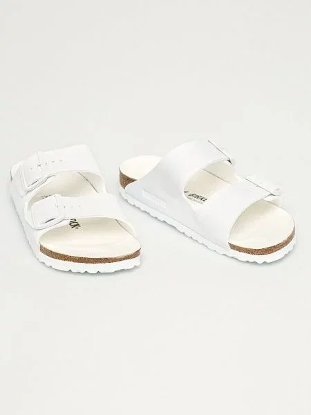 Pantofle BIRKENSTOCK Arizona BF Narrow triples white bílé