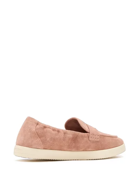 Pantofi loafer Tory Burch din piele de căprioară roz