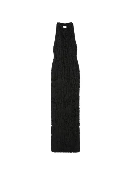 Rochie Max Mara cu volane de costum negru