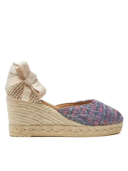 Еспадрильї Manebi Acapulco Low Wedge Espadrilles G WL фіолетовий