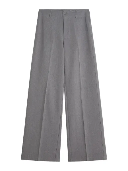 Bershka Hlače na rob siva