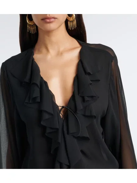 Rochie Bananhot cu volane negru