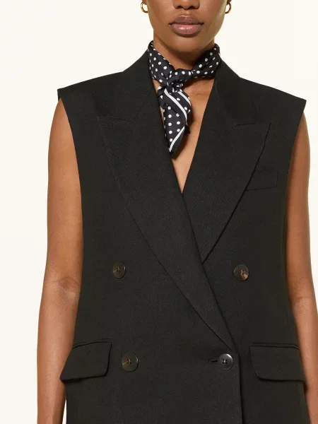 Max Mara Studio Kamizelka Typu Blazer Aia schwarz czarna