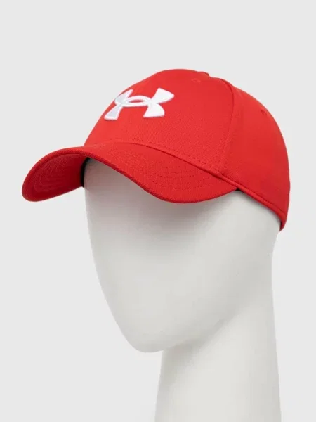 Шапка с козирка Under Armour бордо с апликация червено