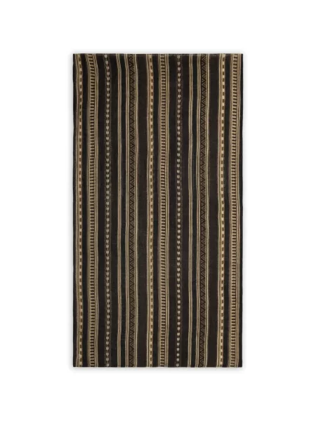 Fular Ralph Lauren Rrl cu dungi negru