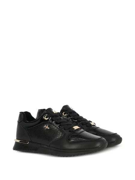 Sneakerși Mexx cu model piele de șarpe negru