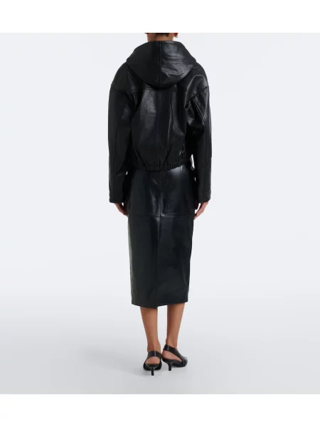 Fustă din piele Sportmax negru