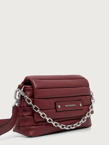Crossbody kabelka Karl Lagerfeld z ekologickej kože červená