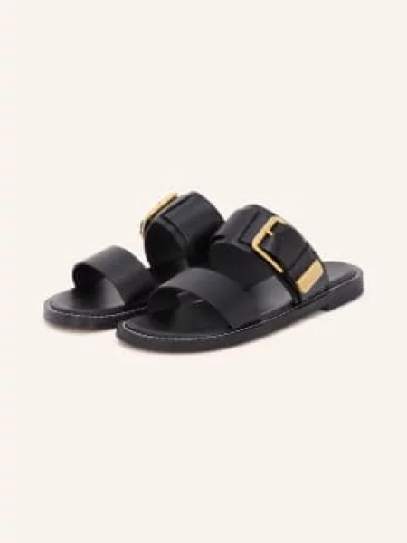 Marc O'polo Pantofle černá / zlatá bílá