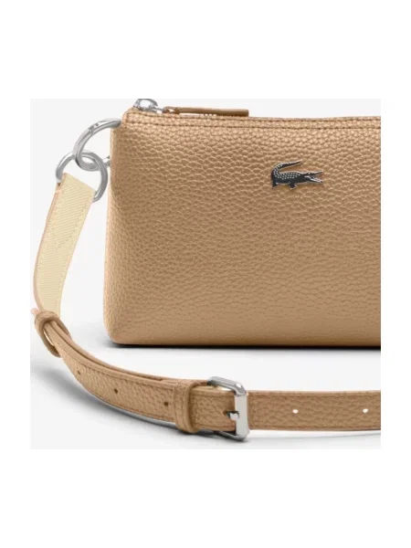 Geanta crossbody Lacoste bej