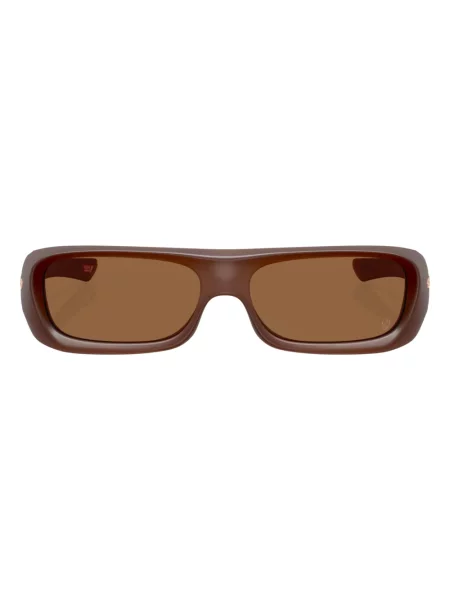Okulary przeciwsłoneczne Oakley zamszowe brązowe