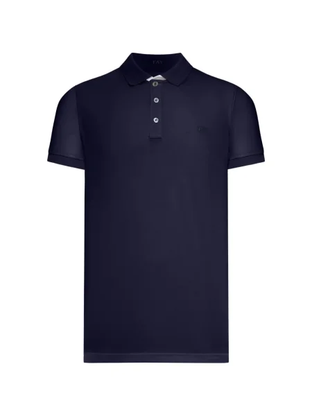 Polo Fay cu broderie albastru